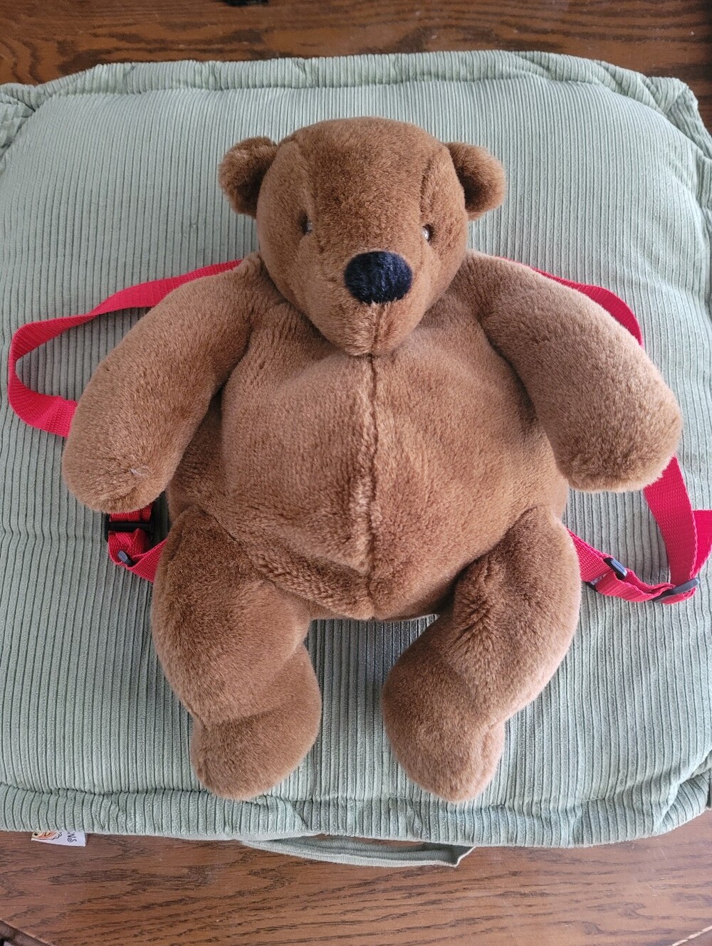 Vintage 1980's Teddy Bear Backpack, Brown, // Estate, One Owner